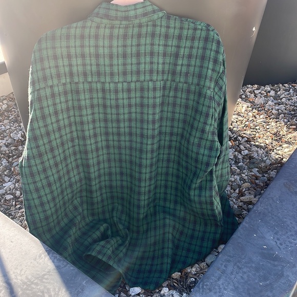NOT IN LIVE SHOW Oversized green Plaid Flannel button Influencer long sleeve 90s - Picture 10 of 10